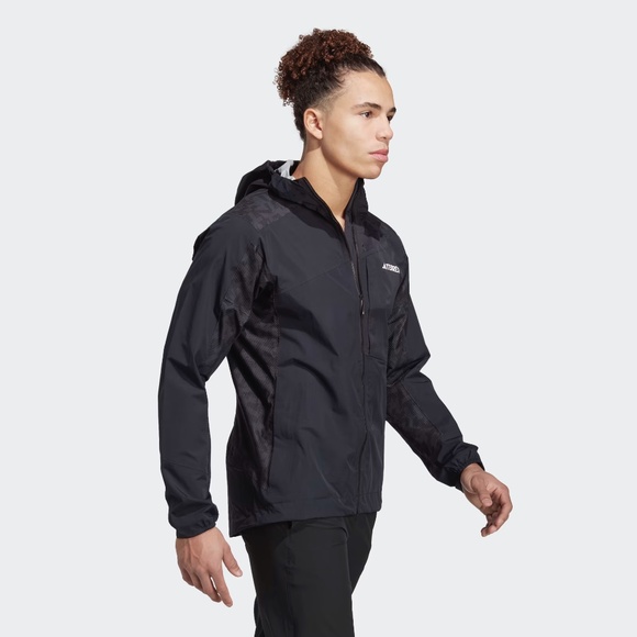 adidas TERREX Xperior Hybrid Rain Jacket HN2912 (Black) - Picture 5 of 8
